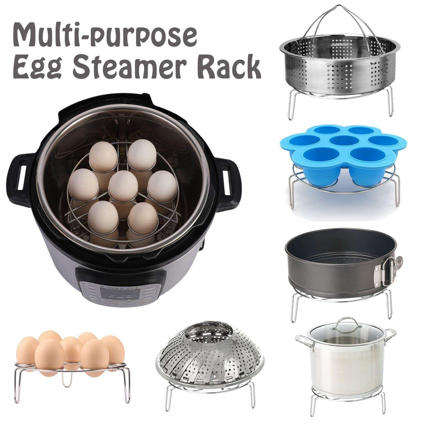 Cooking Pot Accessories Set Steamer Basket for Instant 5,6,8 QT Pressure Cooker