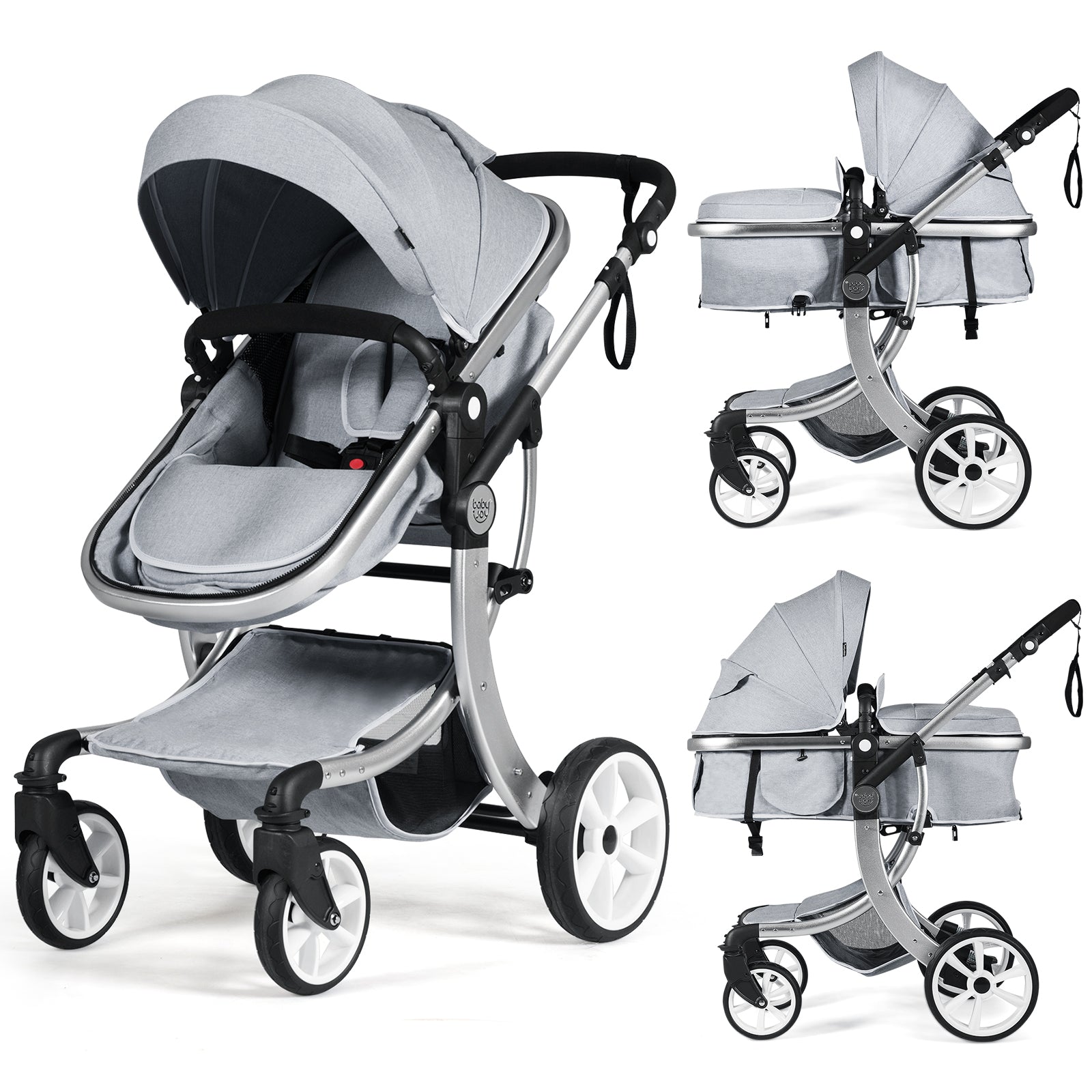 BABYJOY Premium High Landscape 2-in-1 Baby Stroller