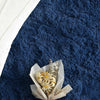 Luxury Navy Blue Shaggy Rug Fluffy
