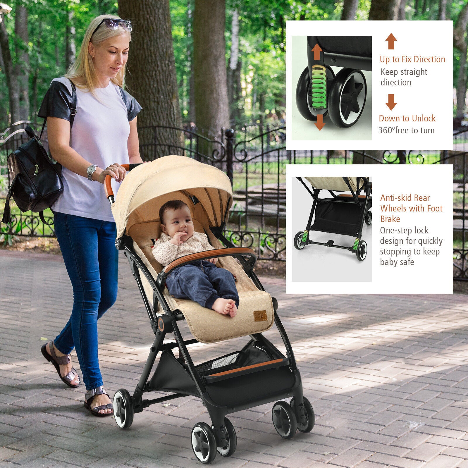 BABYJOY Premium Lightweight Baby Stroller