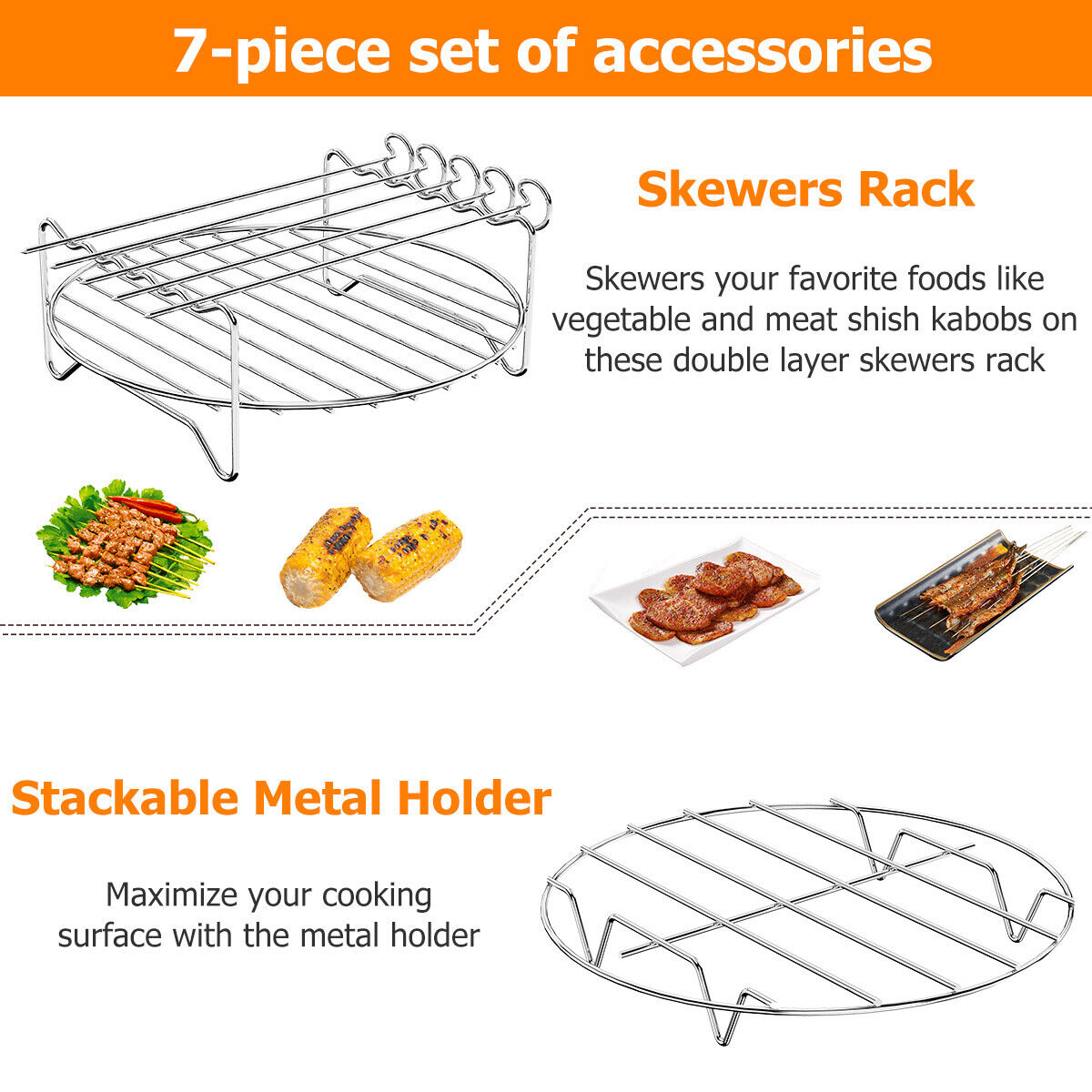 Stainless Steel Air Fryer Accessories