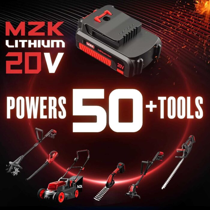 MZK Cordless Tiller Cultivator with 24 Steel