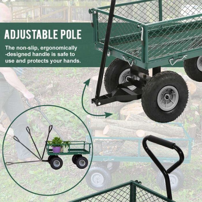 Sturdy 4 Wheel Wheelbarrow