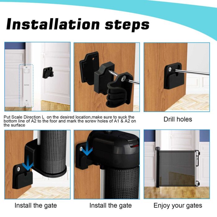 MELTIN Baby Safety Gate Retractable