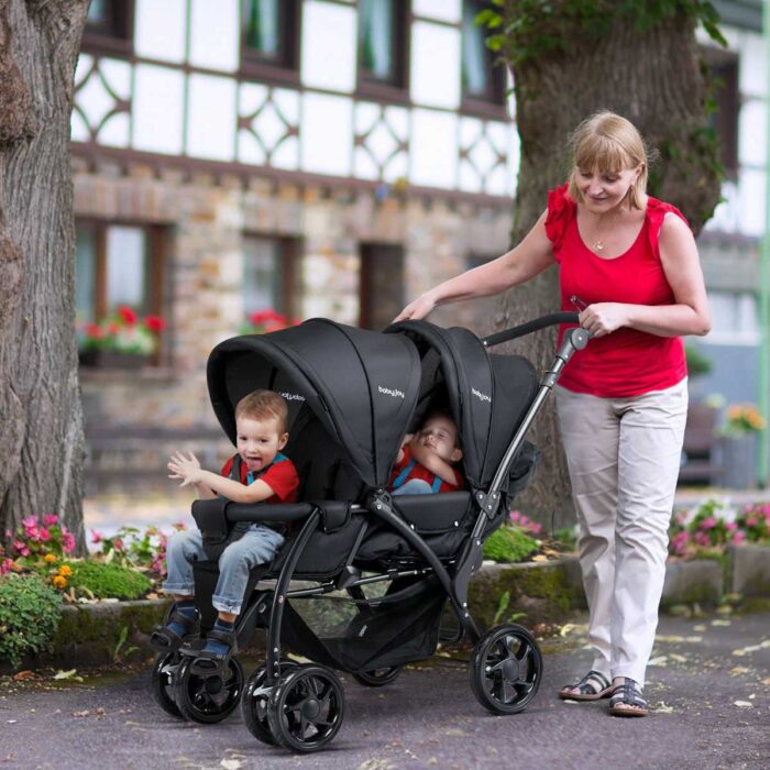 BABYJOY Premium Foldable Double Baby Stroller
