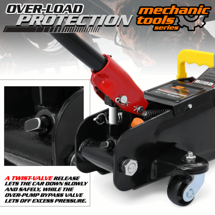 Hydraulic Low Profile Floor Trolley Jack Heavy Duty 2Ton Car Truck SUV Pump Lift